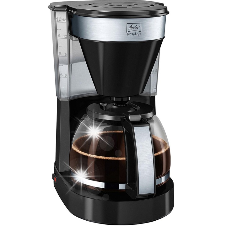 Ekspres de cafea Melitta Easy Top, 1,25L, 1050W, negru, pentru 10 cesti