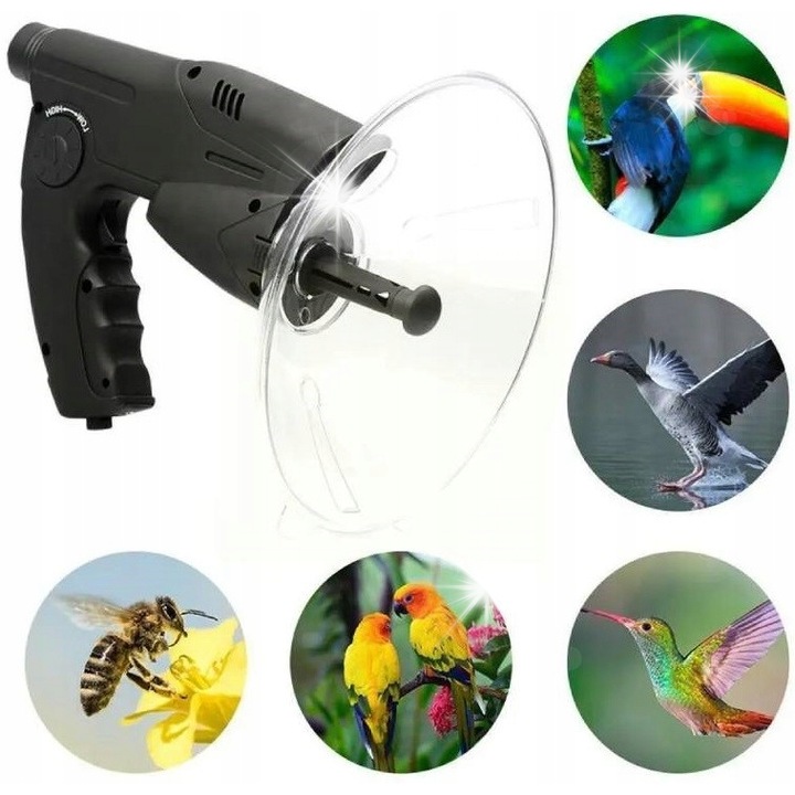 Microfon directional GAT TN-02 cu functie de inregistrare, raza 120m, slot SD, casti incluse