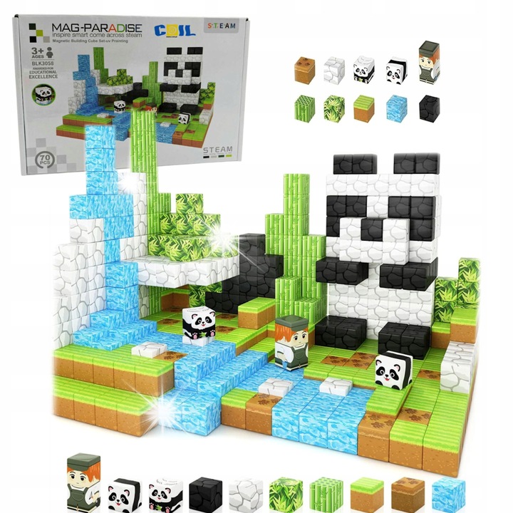 Set de constructie, Coil, 72 elemente, multicolor