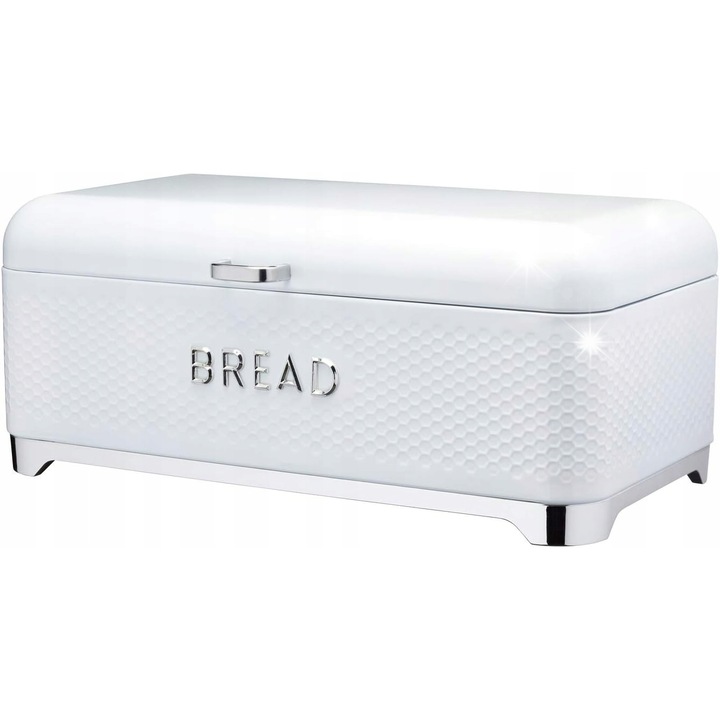 Élelmiszeres doboz, KitchenCraft, Lovello Texturált, fehér, 42x22x18cm