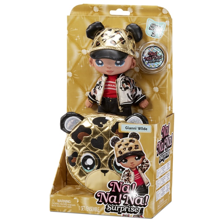 Na Na Na Surprise szett, Gianni Wilde baba, 20 cm, metál, válogatott