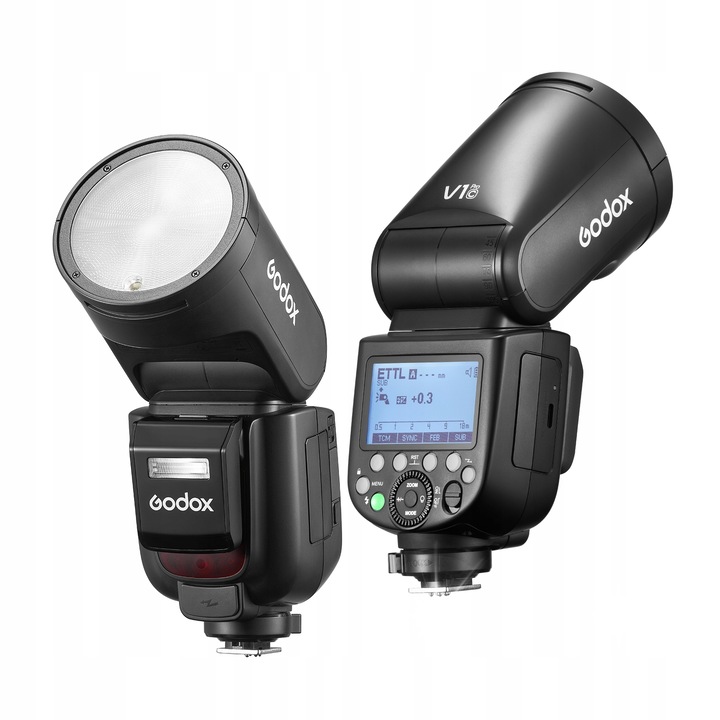 Blitz Godox V1 Pro, 76Ws, vezeték nélküli, 2.4G, kiegészítő szettel, fekete