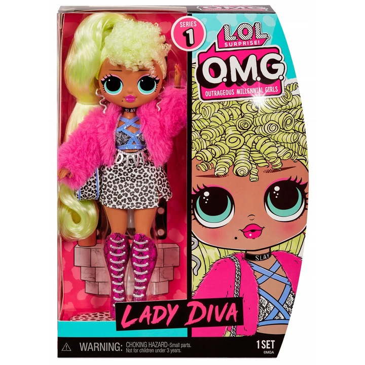 Кукла L.O.L. Surprise O.M.G. Lady Diva, 11 изненади, 23см