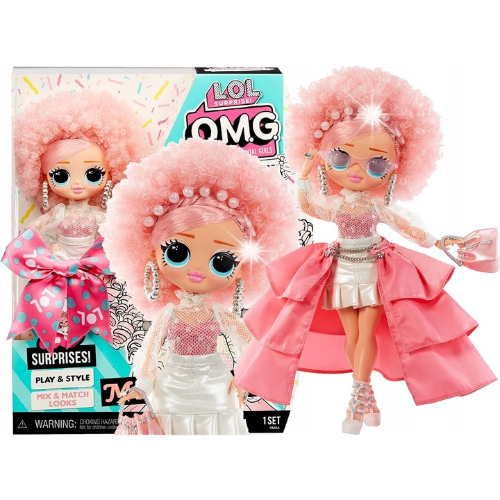 Комплект кукли L.O.L. Surprise Miss Celebrate, аксесоари, многоцветен