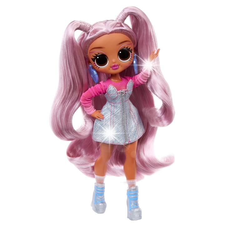 LOL Surprise OMG Sweet Nails - Kitty K Cafe, комплект с 15 изненади, изкуствени нокти, лак за нокти, многоцветен, за деца 4+