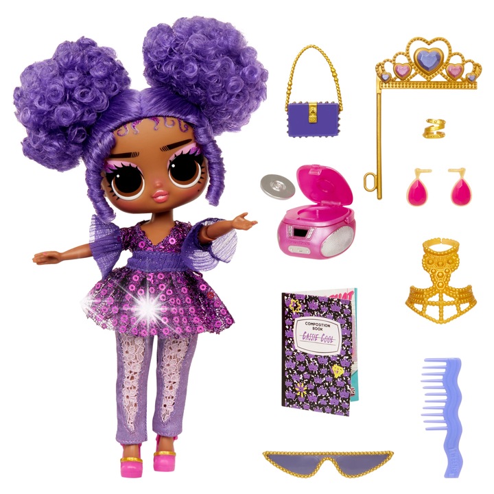 Lala Tweens Cassie Cool, L.O.L. Surprise, 10 аксесоара, 16 см, за деца от 4 години