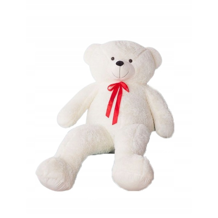 Jucarie de plus, Mis Gustaw, ursulet, alb, 100cm