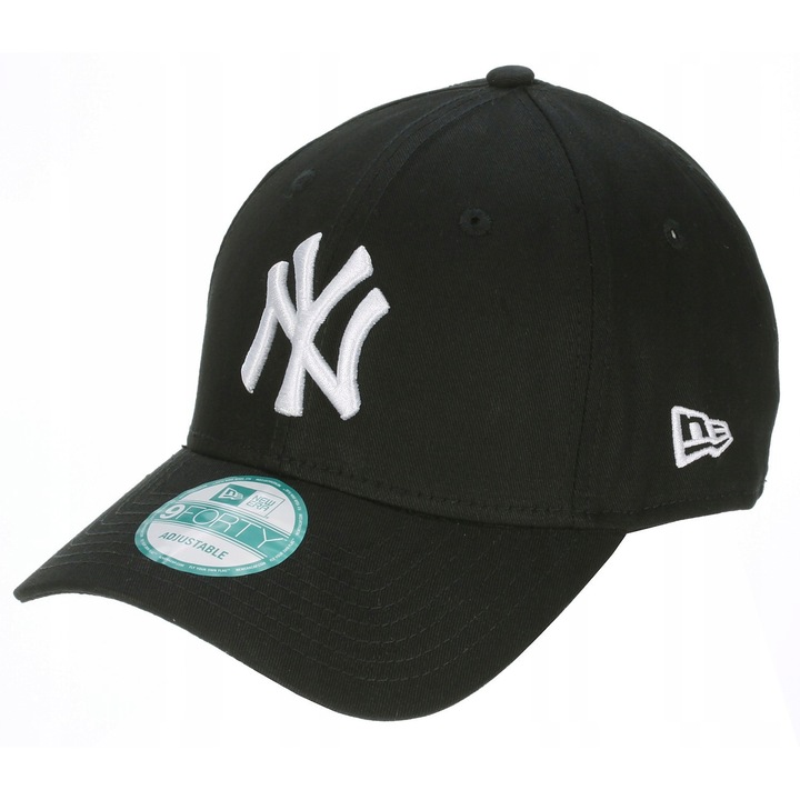 Шапка New Era 9FORTY New York Yankees, черна, унисекс, универсален размер