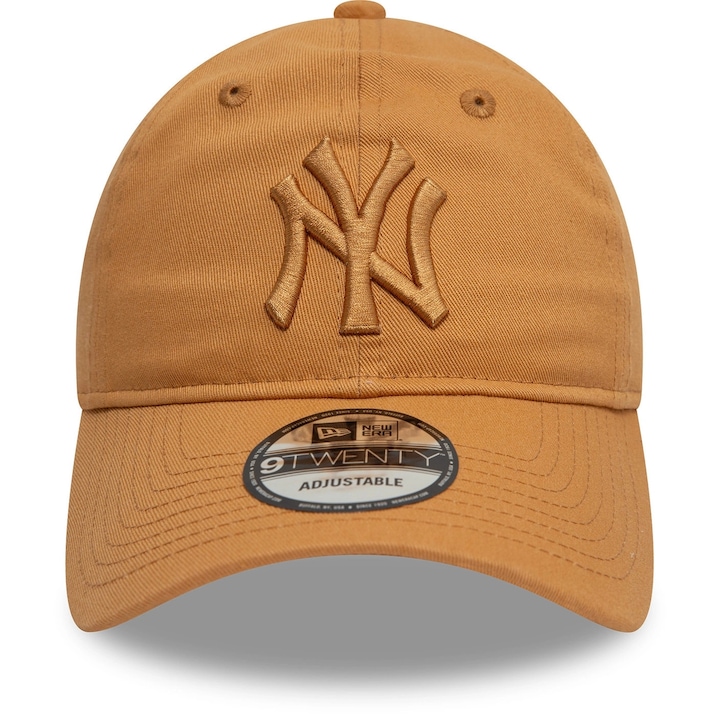 Шапка New Era League Essential 920 New York Yankees тъмнобежова