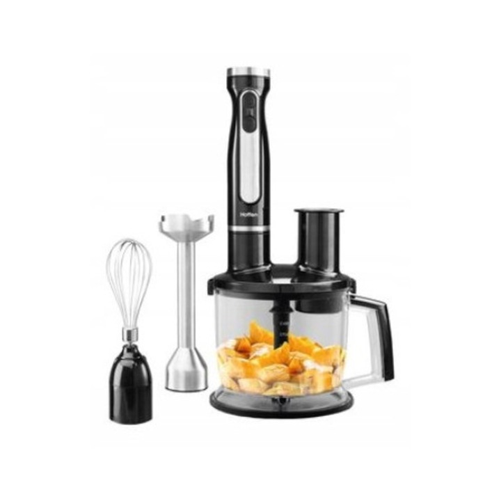 Blender vertical Hoffen 1000W, set 4 in 1, negru