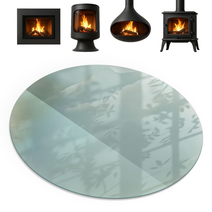 Covoras termorezistent, Coloray, cu Imprimeu Decorativ, Model Subtil De Marmura, fi100 cm, 010010780160000282871