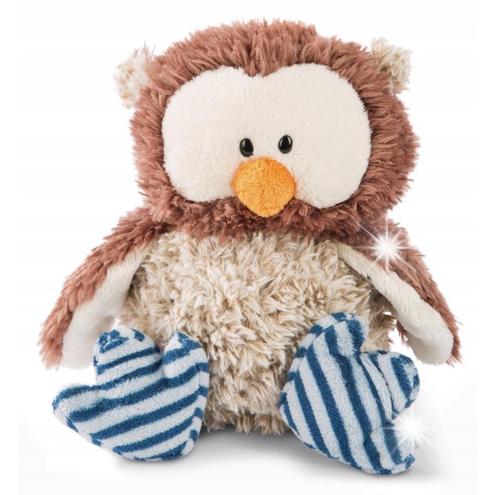 Плюшена играчка, Nici, бухал Оскар, 35x19x23см, бежов/син