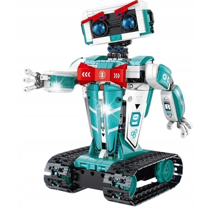 Set de constructie Nobo Kids 3in1 - robot, dinozaur, tanc, 698 piese, 18,8x15,3x25,3cm, 15,2x29,6x18,2cm, 13,8x26,2x11,5cm