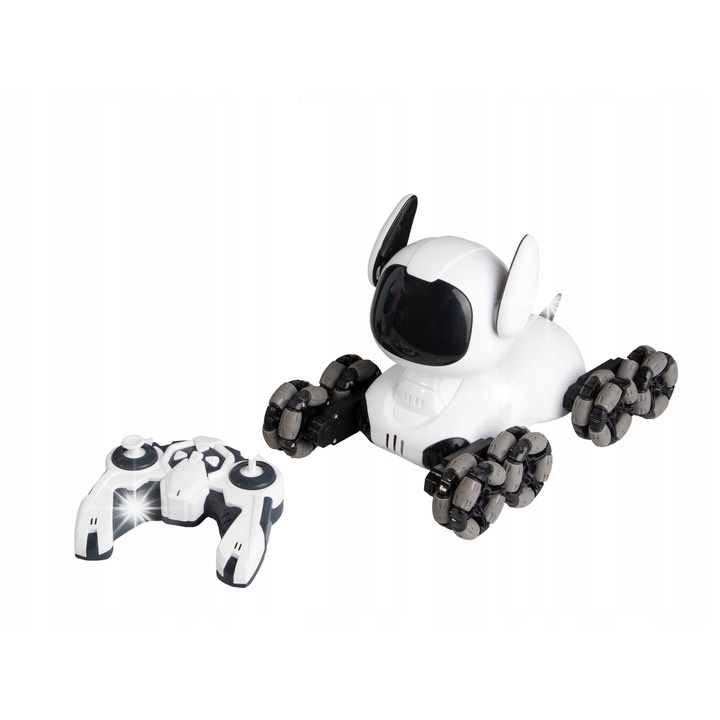 Robot de jucarie Norimpex, Pies Robot Na Gazienicach, cu acumulator, controlat de la distanta