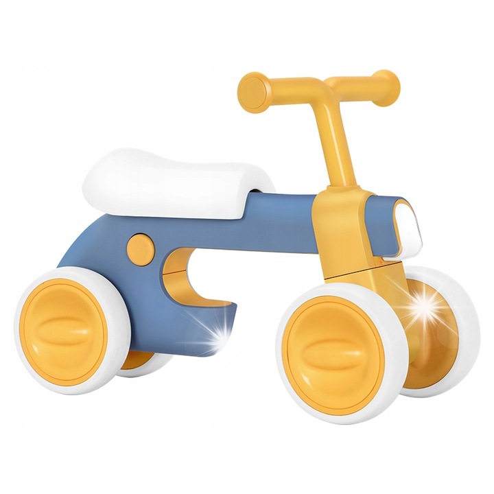 Велосипед с 4 колела Norimpex, стабилен, пастелен, 12м+