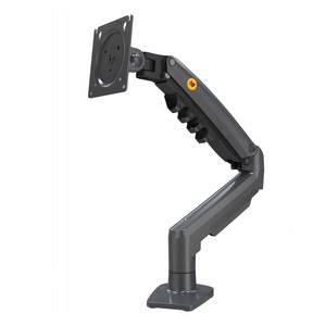 Suport TV birou rotativ North Bayou F80, pentru 2 monitoare 17"-27", negru, capacitate max. 9 kg, reglaj 3D