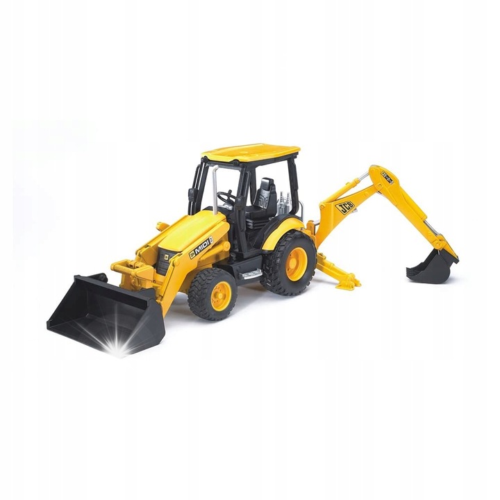 Koparka de jucarie Bruder JCB Midi CX, negru si galben, 1:16