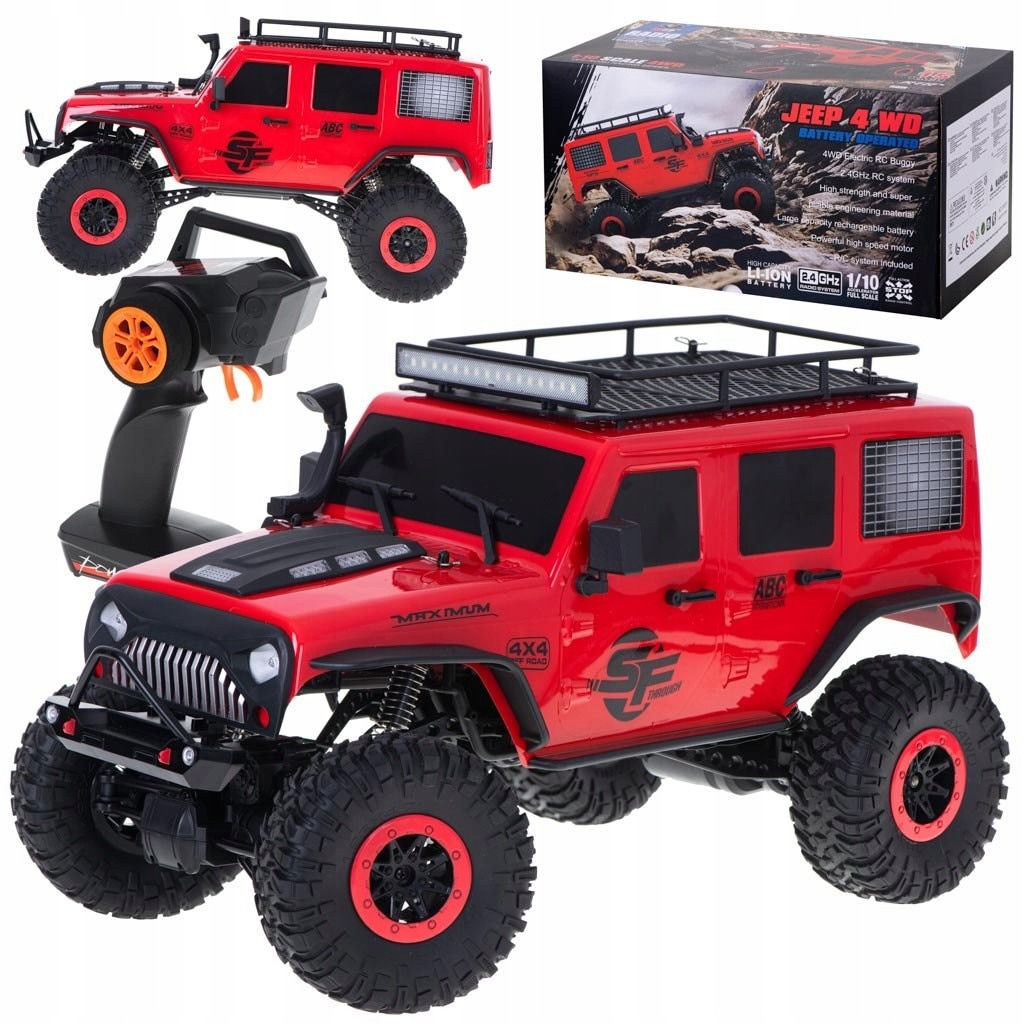 Masina RC WLTOYS 104311 Rock Crawler 1:10, 4x4, rosie, 45x17x29cm