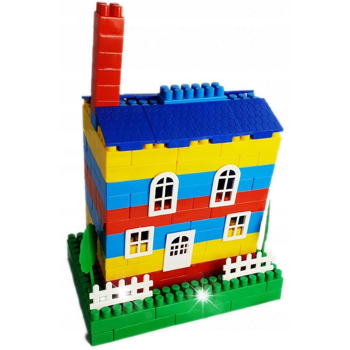 Set de constructie KLOCKI KONSTRUKCYJNE 500, Leopard, multicolor, in recipient