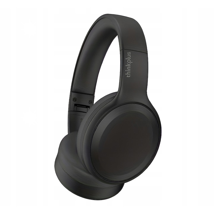 Vezeték nélküli fejhallgató, Lenovo TH30, ANC, Bluetooth, mikrofon, Aux, fekete