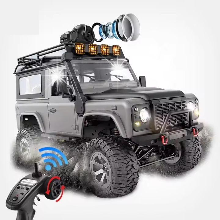 Masinarc remote control 4x4, PAN I PANI GADZET, Jeep, camera FPV, dimensiuni 36,5x16,2x17,7cm, set complet
