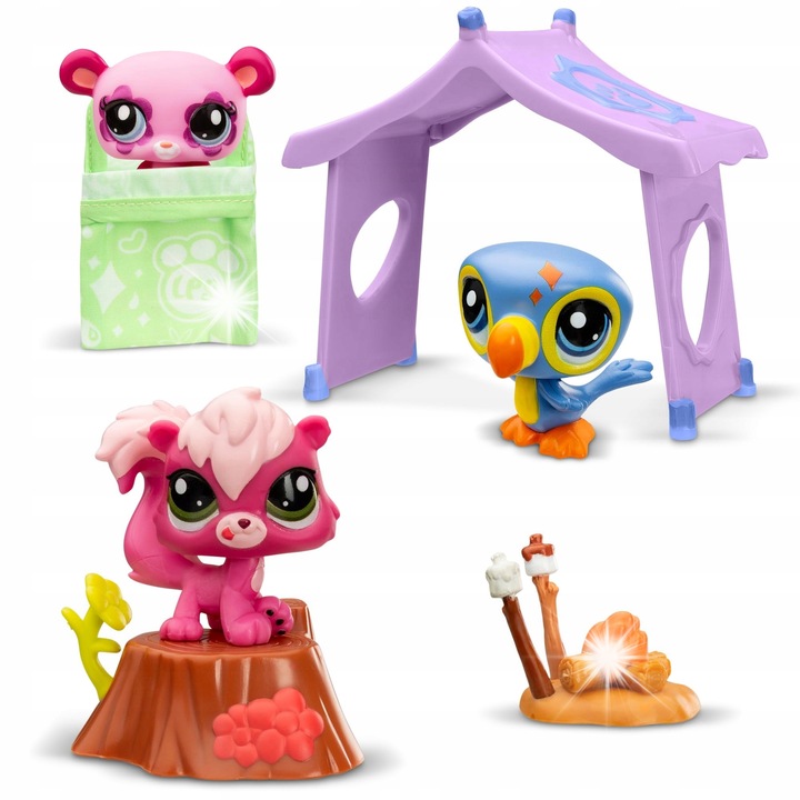 3 darabos figura készlet, Littlest Pet Shop, Többszínű