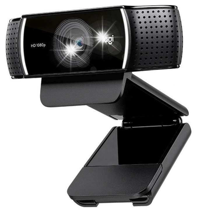 Webkamera Logitech C922 PRO Stream, 1080p, sztereó mikrofonok, állványkészlettel, 1,5m kábel