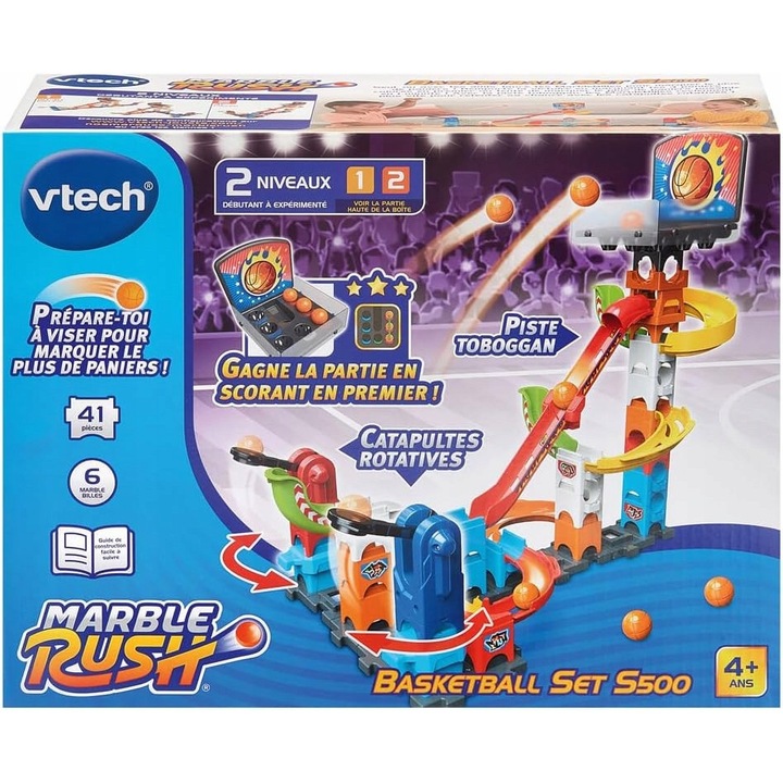 Vtech, 47 darabos, kosárlabda palánkos labdapálya szett, 4 éves kortól