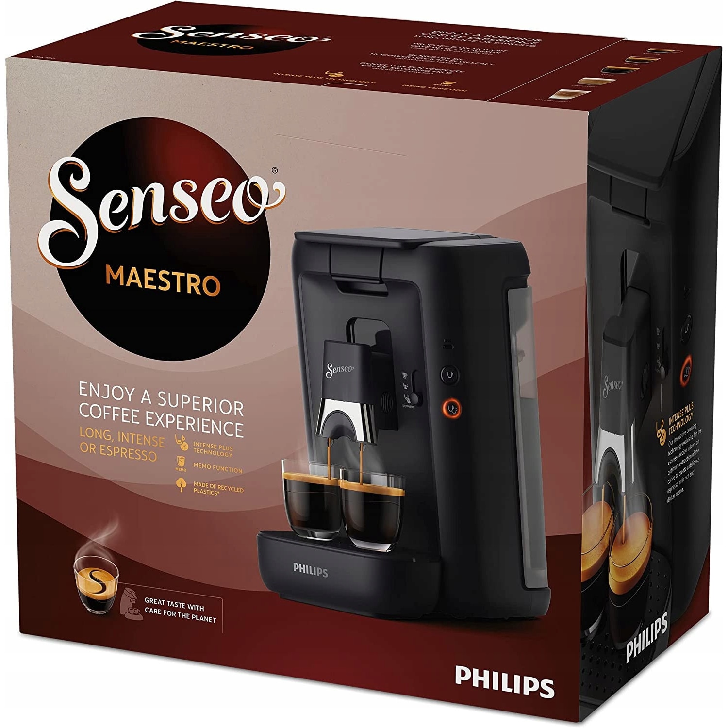 Cafetiere Philips CSA260/60, 1.2L, negru, 17x28.5x31cm