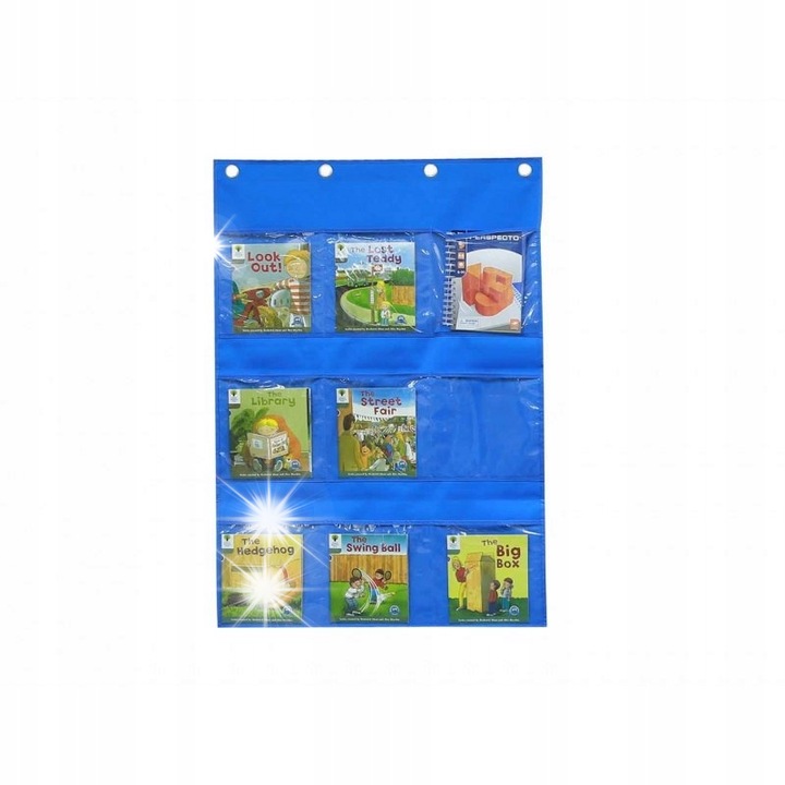 Foaie suspendata textil cu buzunare, Masterkidz, Albastru