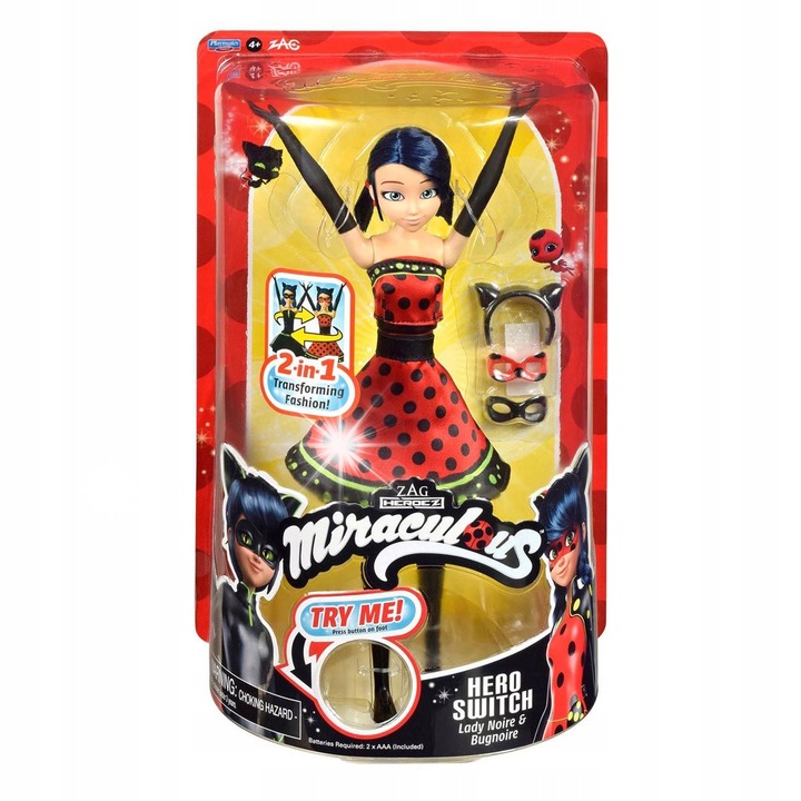 Papusa Playmates, Toys Miraculous, 27cm, multicolor