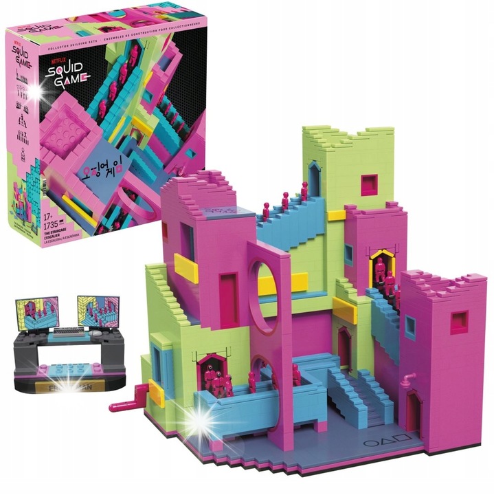 Конструктор Mega Bloks, Игра на калмари, 1735 части, 40 фигурки, многоцветен, 25x20x25см