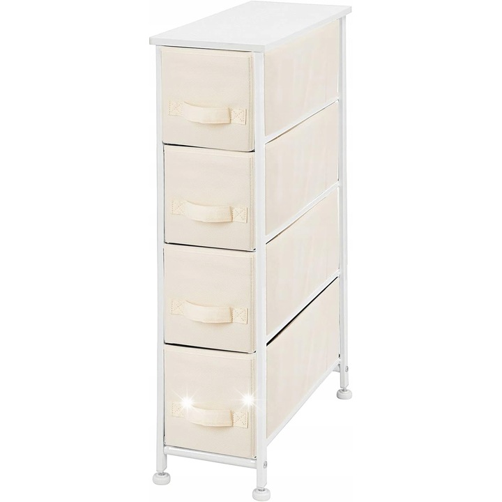 Organizator de depozitare MDesign, universal, alb, 20,1x48,0x75,4cm