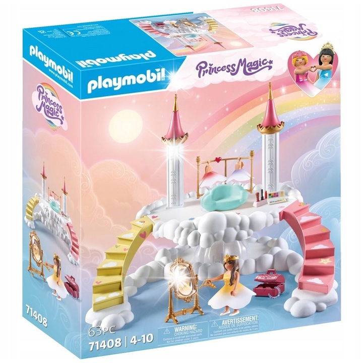 Set de constructie, Playmobil 71408, garderoba printesei, 3 fuste, multicolor