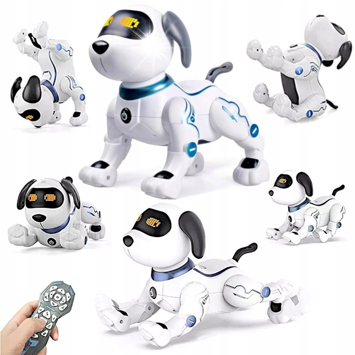 Интерактивно робо-куче, Kinderini, с функция за програмиране, реакция на глас и докосване, 22,5x19x14см