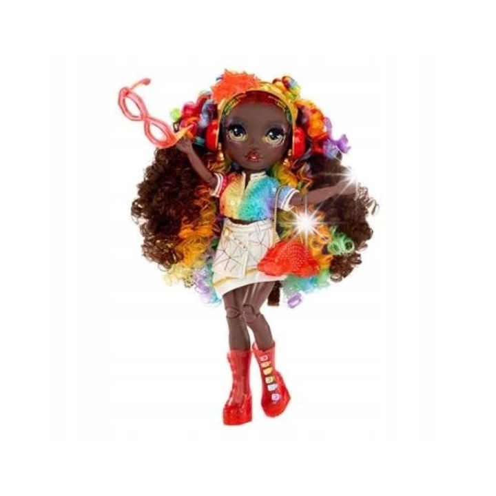 Set de creatie accesorii cu cristale pentru papusa Iris Rainbow High, 28 cm, multicolor