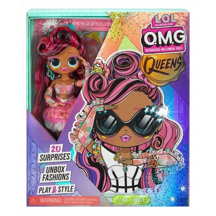 Кукла L.O.L. Surprise Miss Divine, 20 аксесоара, 24 см, многоцветна, комплект
