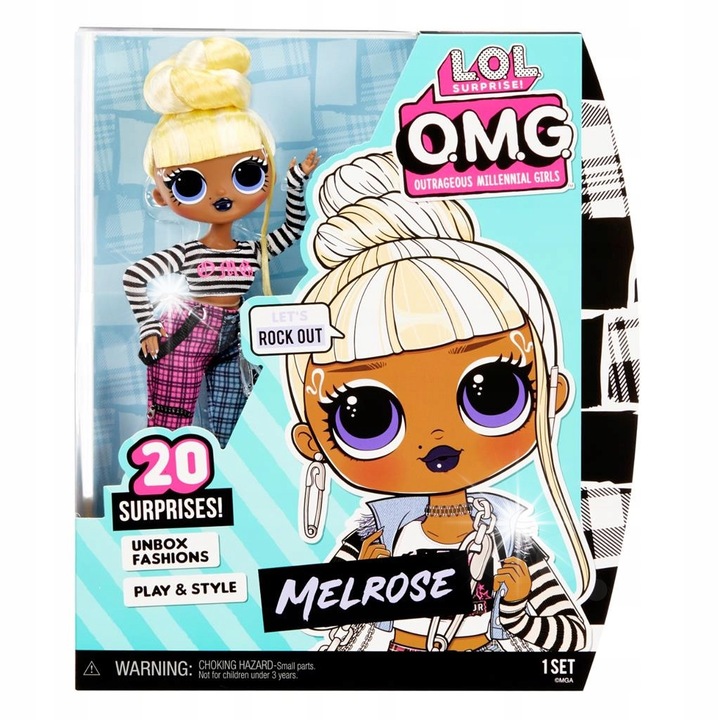 Кукла L.O.L. Surprise O.M.G. Melrose, 20 аксесоара, многоцветна