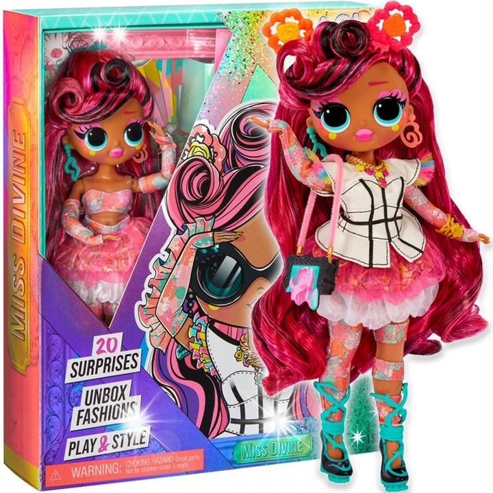 Кукла L.O.L. Surprise OMG Queens, Miss Divine, многоцветна, 3 години+