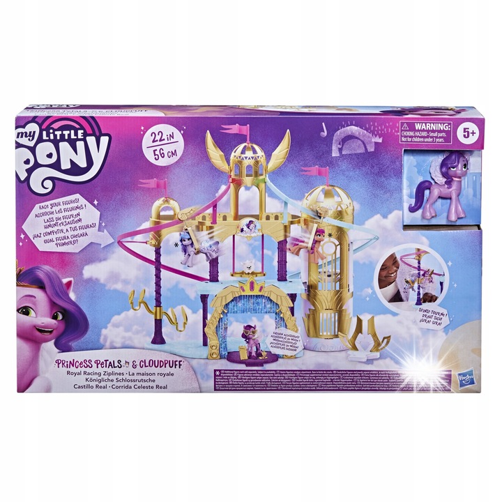 Set My Little Pony, Hasbro, Castel cu figurine, 56cm, 9 accesorii