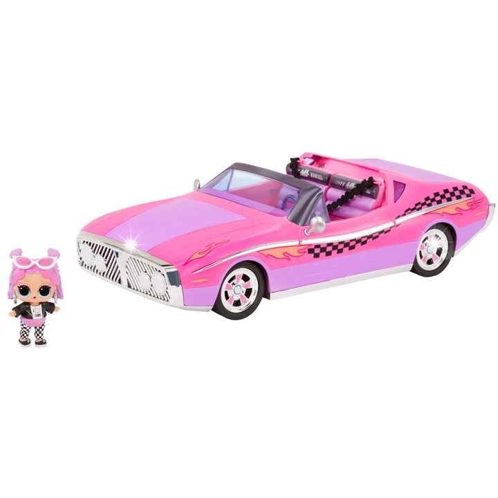 Кола за кукли, L.O.L. Surprise, City Cruiser, розово-лилава, комплект с кукла Beeps