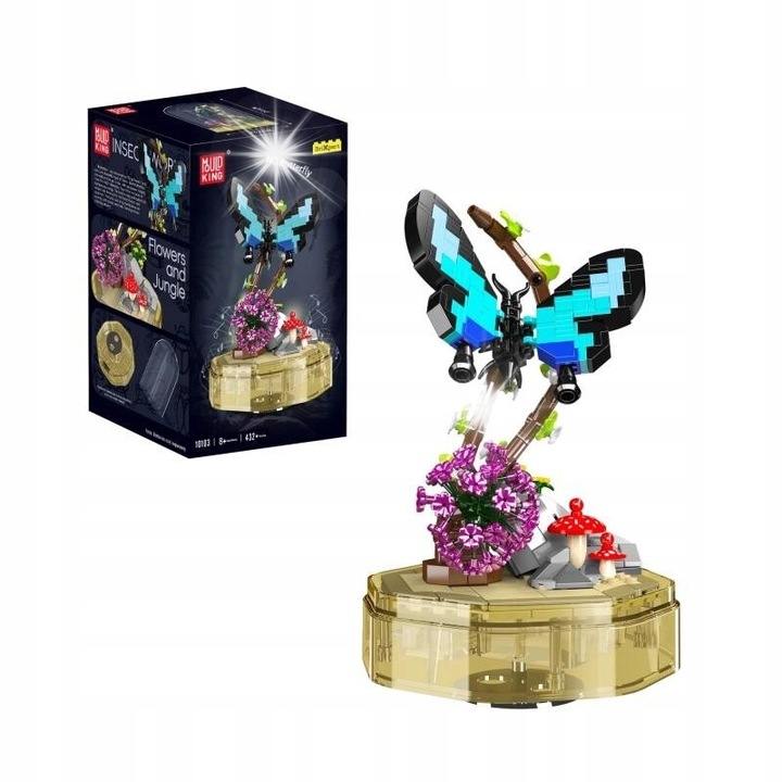Set de constructie Mould King, Pozitie cu fluture, LED, 588 elemente, multicolor, 6+