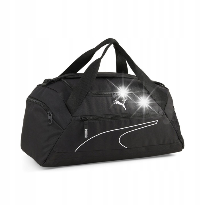 Geanta sportiva Puma Fundamentals S, neagra, 46x24x21,5cm, capacitate 27l