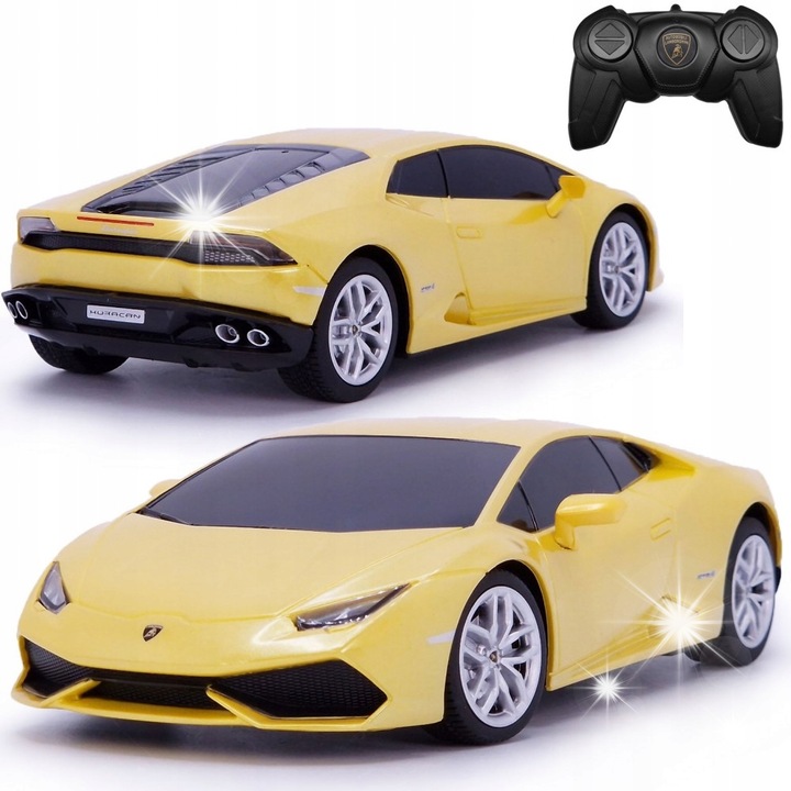 RC autó Lamborghini Huracan 1:24, Rastar, 186x93x50mm, eredeti szín, teljes készlet