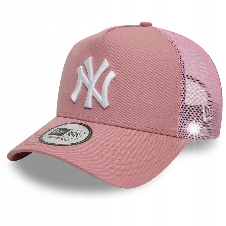 Шапка New Era A-Frame Trucker NY New York Yankees, розова, универсален размер, 54,9-61,5 см
