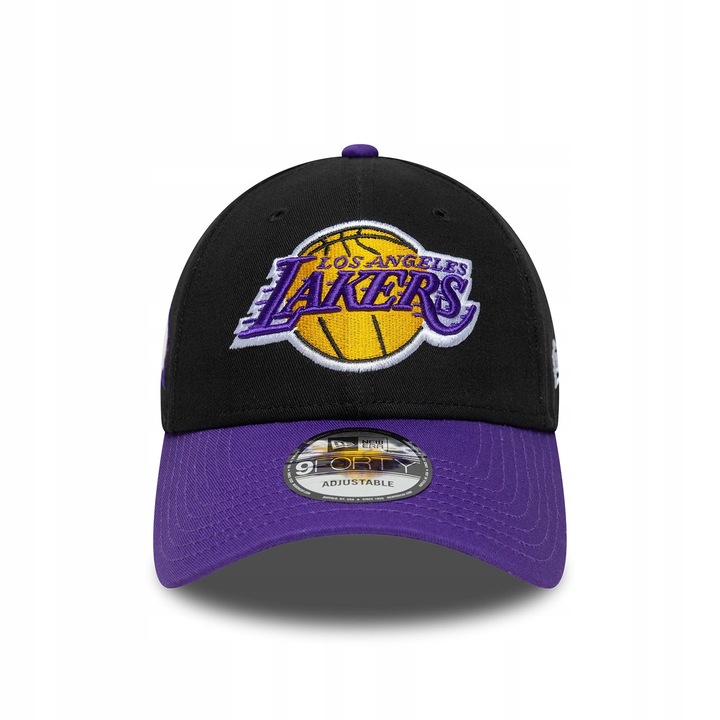 Sapca ajustabila New Era LA Lakers NBA Side Patch 9FORTY, neagra