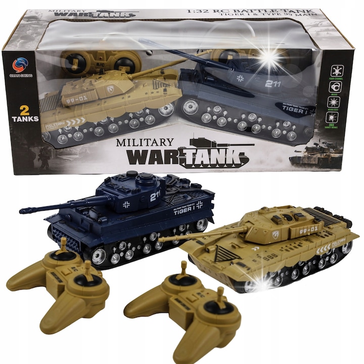 TIGER I és Type 99 tankkészlet, Norimpex, 28x11x9cm, 2x RC pilóta, 3 év+