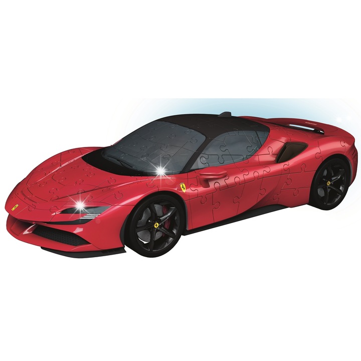 3D puzzle készlet, Ravensburger, Ferrari SF90 Stradale, 108 darab, 259x76mm