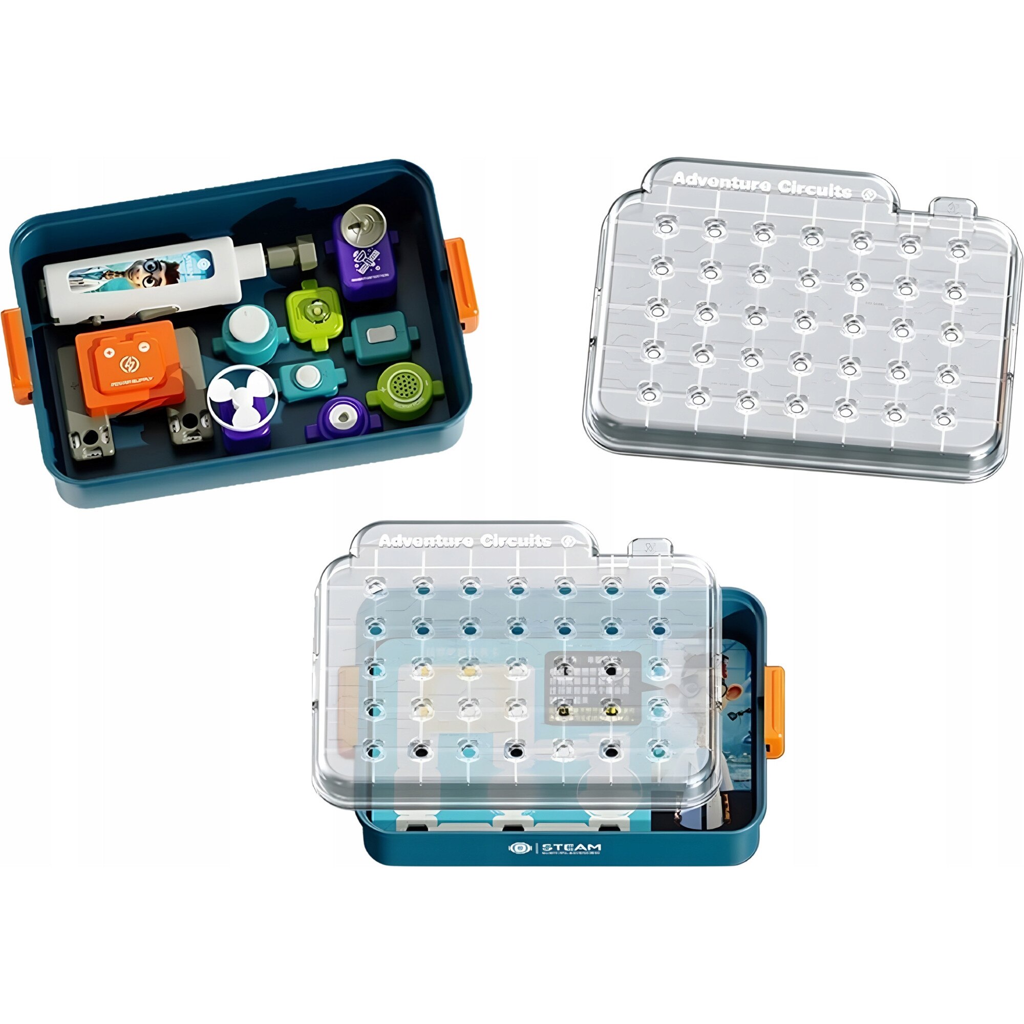 Set educativ RECREO, Zestaw XXL Micul Electrician, 12 proiecte