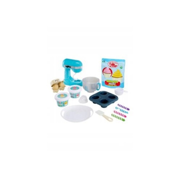 Set de gatit Creative Chefs, Little Tikes, 18 accesorii, piatra de modelat Make It! Mix, 13x21cm
